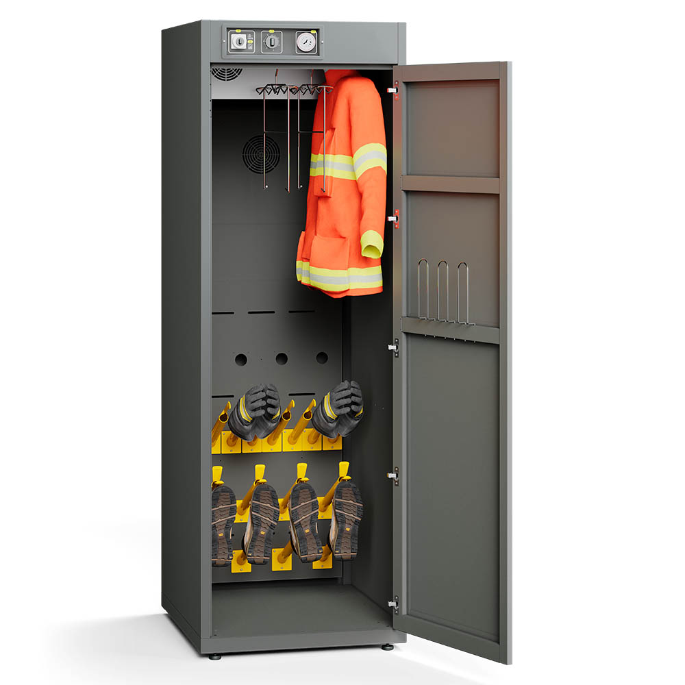 Armoire séchante pour 4 tenues complètes de vêtements de travail