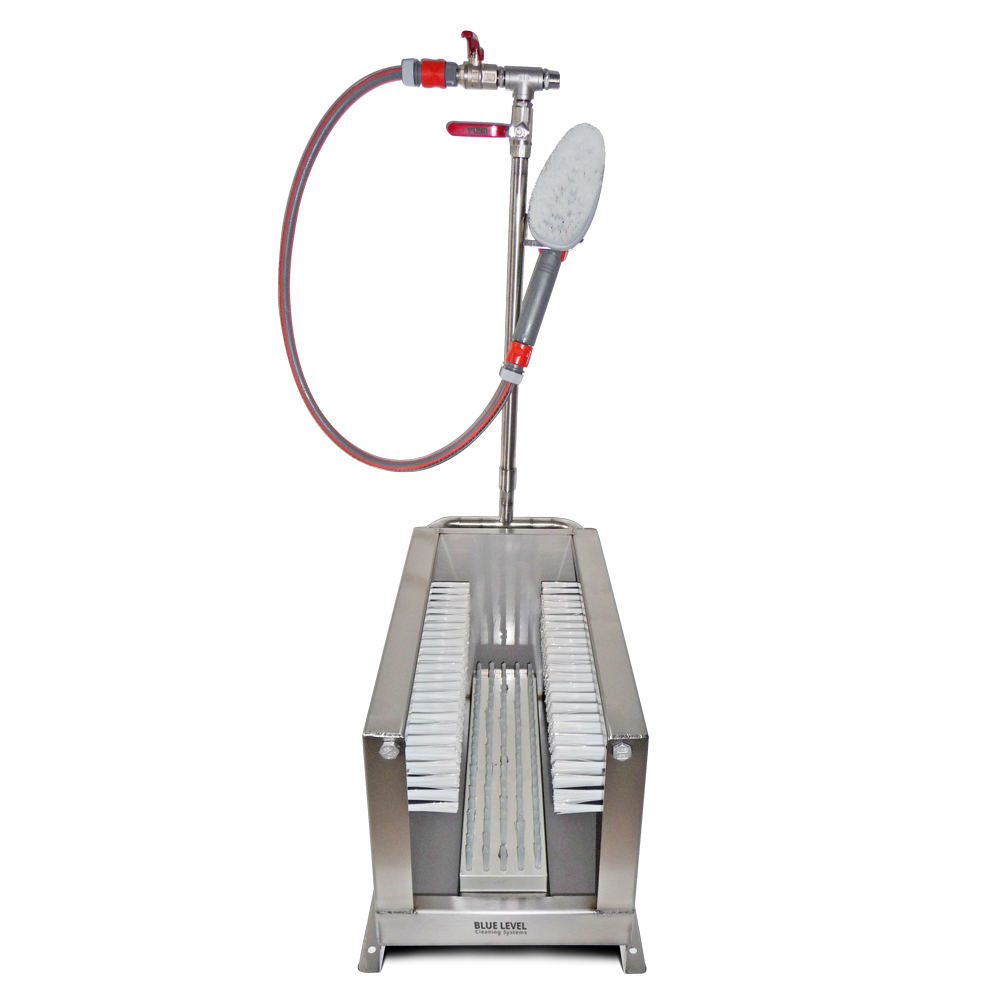 Nettoyage de bottes en acier inoxydable avec Bac de récupération