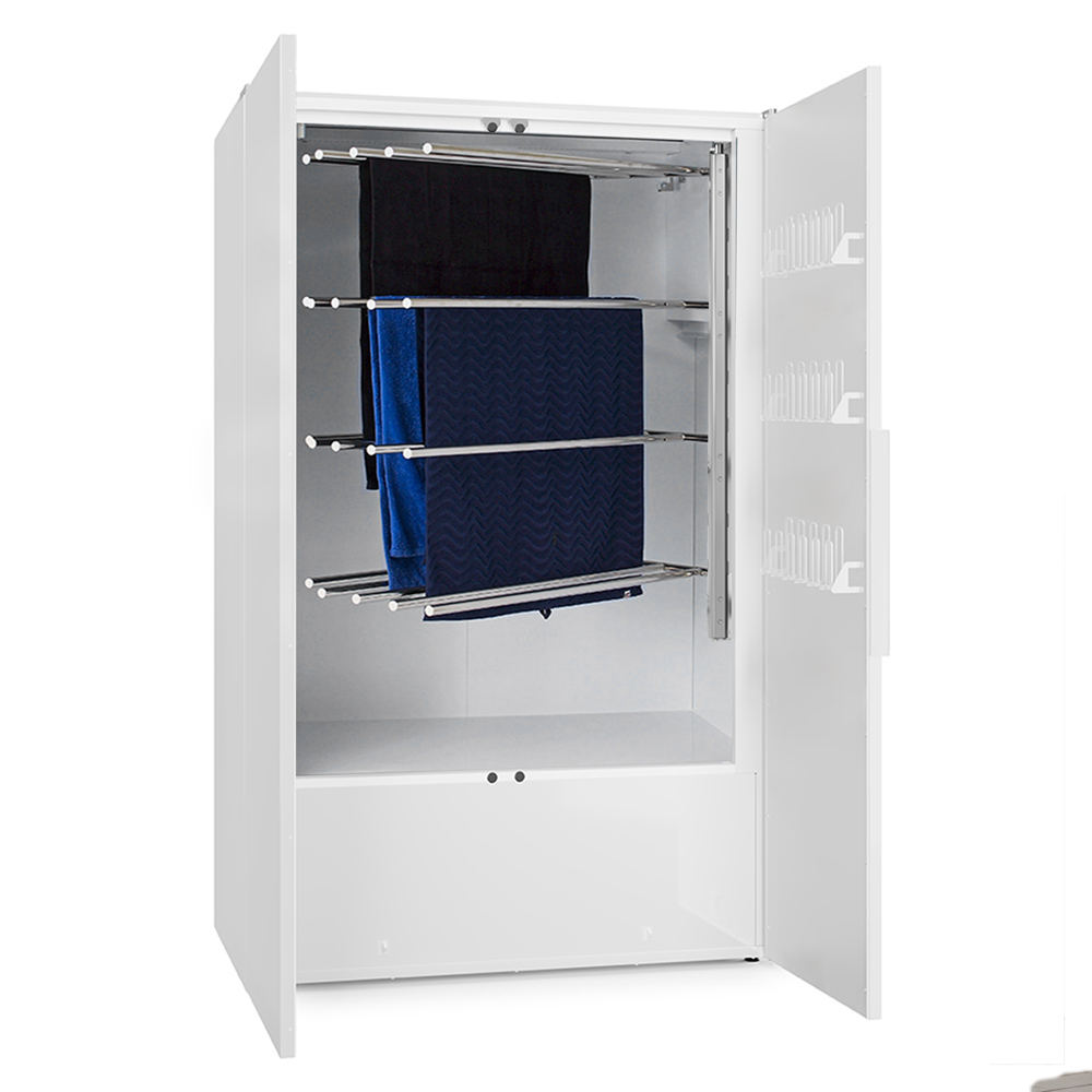 Hotel clothing drying cabinet 20 with condensation drying