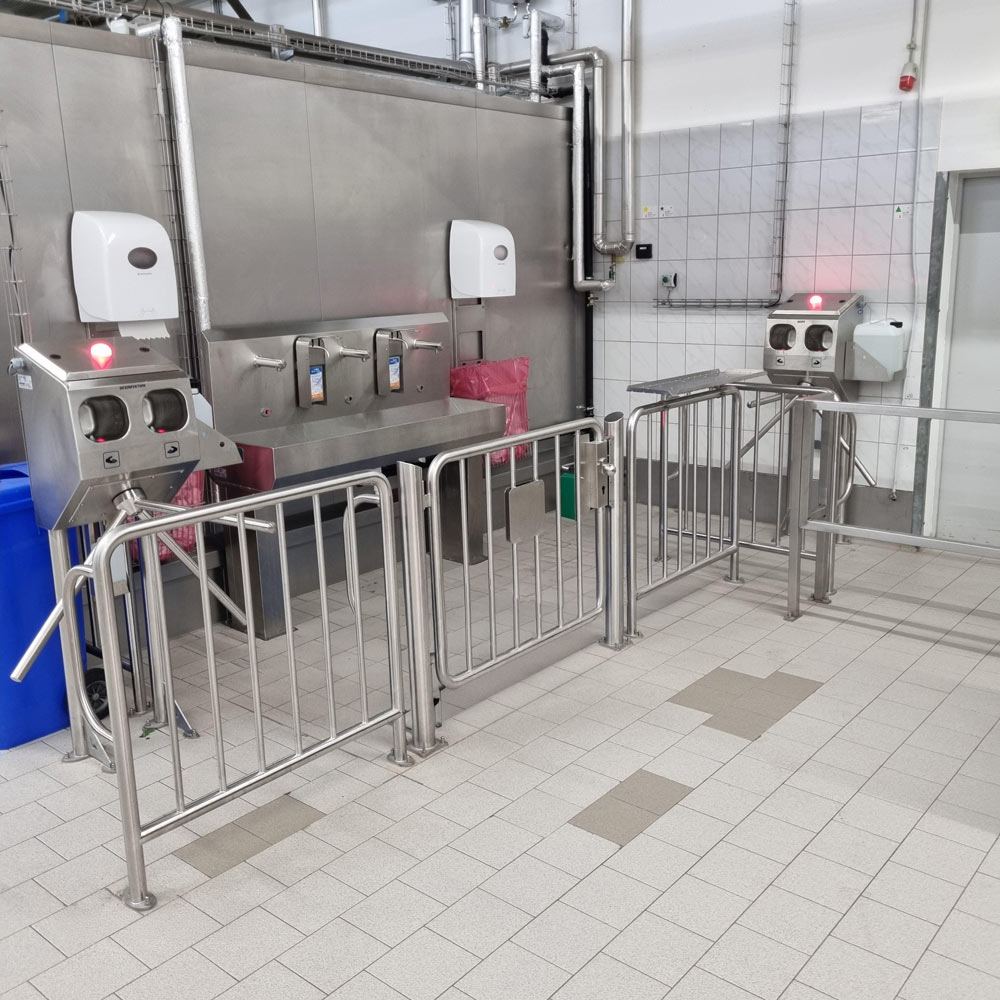 Stainless Steel Gate with Vertical Struts - Image 2