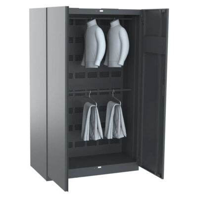 Hot-air drying cabinet for 16 jackets and pants