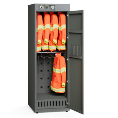 Hot-air drying cabinet for 8 work jackets and work pants