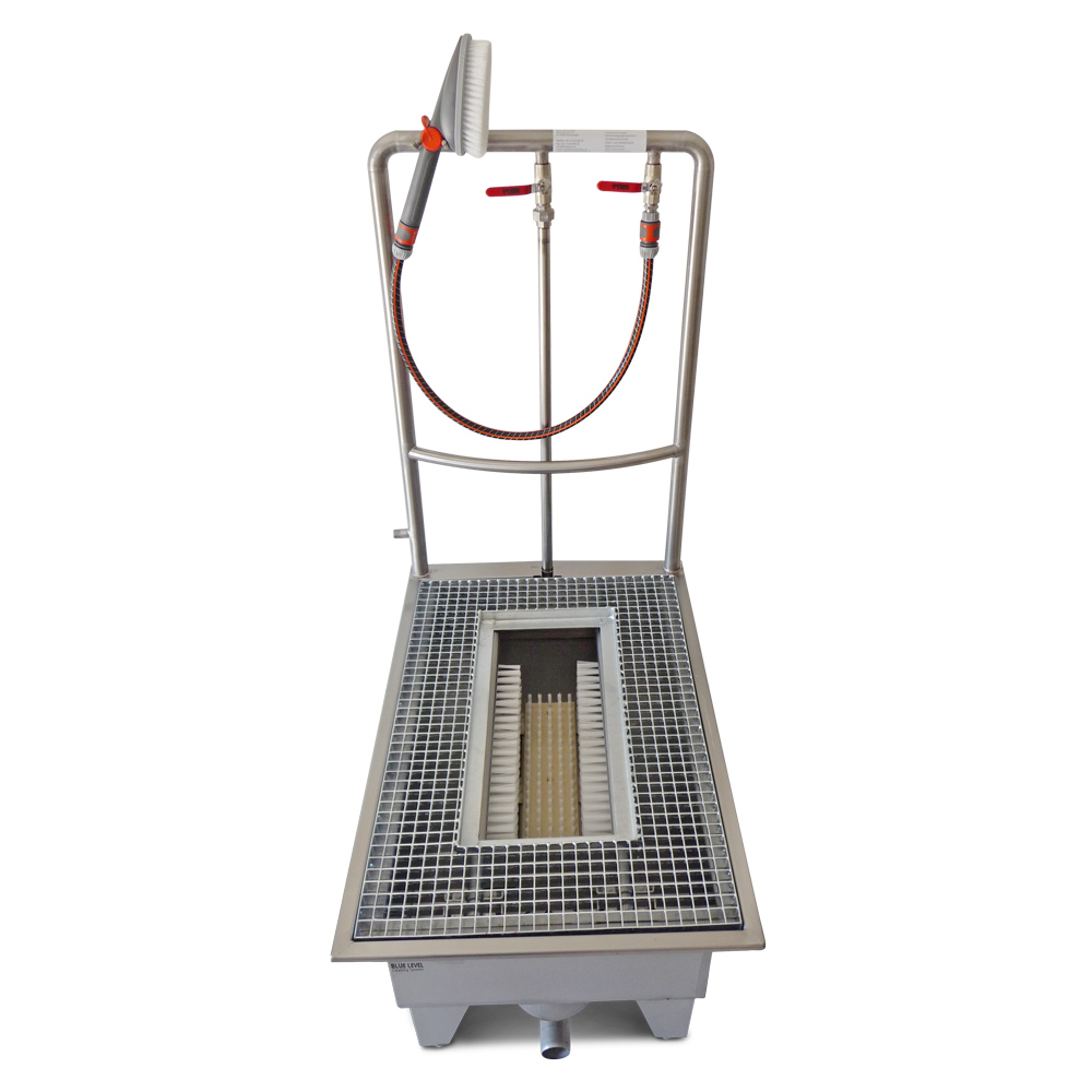 Stainless steel shoe cleaning machine built-in version